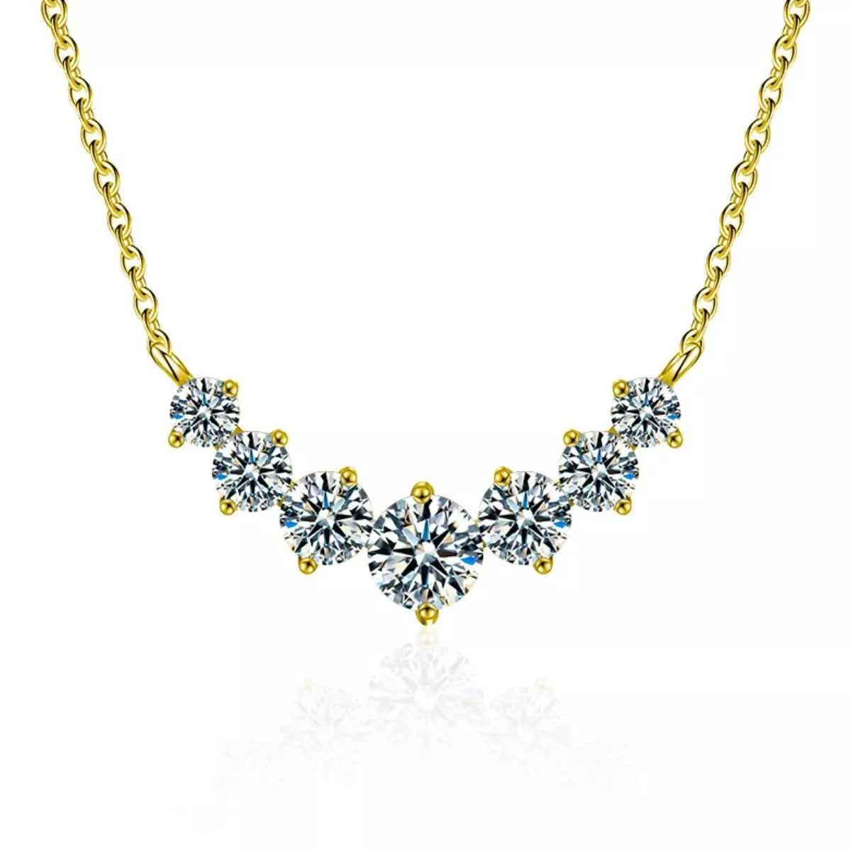 1.7 Carat Moissanite 925 Sterling Silver Necklace Gold One Size a44b0375-738a-45b2-bdc8-6c9f68052e70-Max-Origin