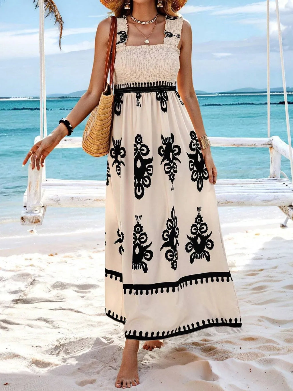 Smocked Printed Wide Strap Maxi Dress a452dfb1-0614-45fb-8636-36844e1231d3-Max-Origin