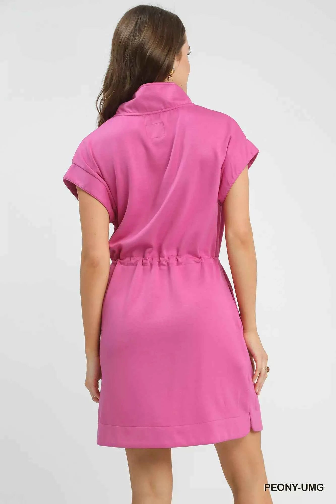 Umgee Dolman Sleeve Zip Detail Dress a4535035-405e-4dae-92a9-0ea3dc8c87f7-Max-Origin