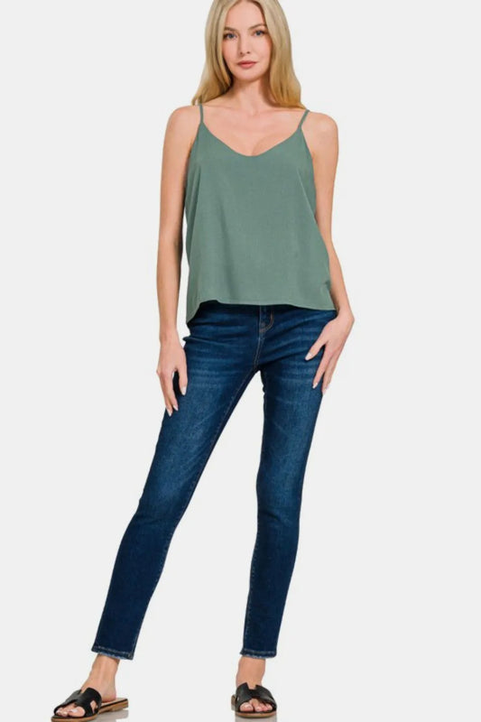 Two Layered Spaghetti Strap Cami a458e97c-bb9b-4c8f-81b4-22ed02883610-Max