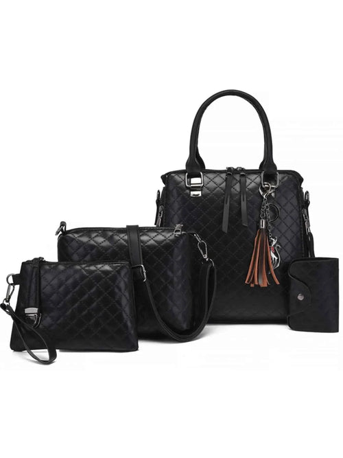 4-Piece PU Leather Bag Set with Tassel Detail a46e9324-1417-42c2-a57d-18f977cd3d2b-Max-Origin