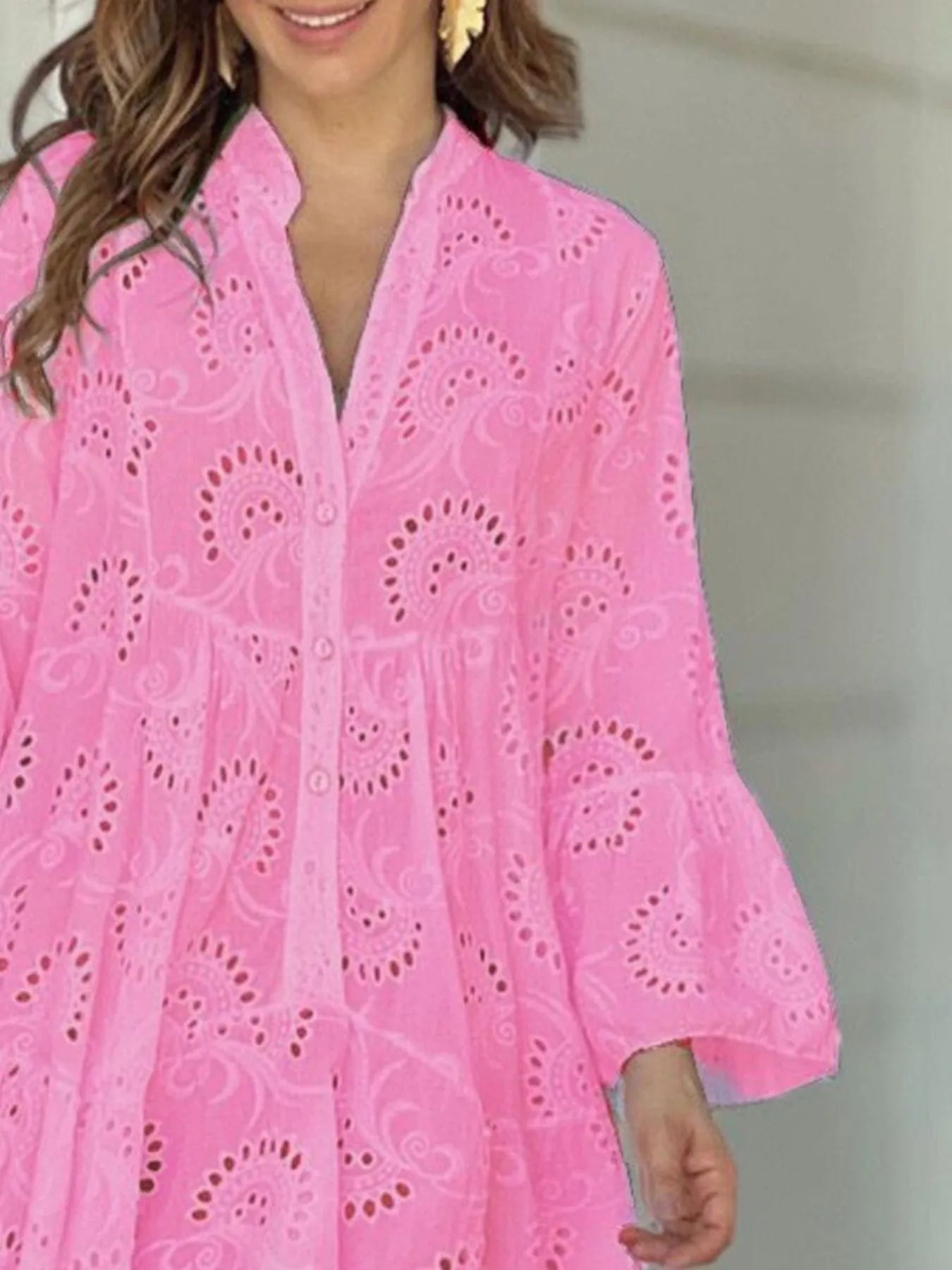 Full Size Eyelet Ruffled Hem Tiered Dress Plus Size a4781eee-5f3d-4232-af79-81db907b1947-Max-Origin