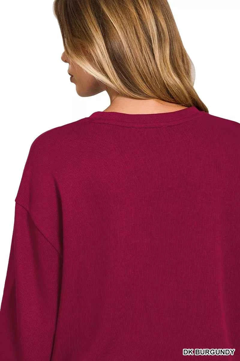 Zenana French Rib Pullover and Pants Set a47b112a0c85455888b8c7625bd9f1a1-Max-Origin