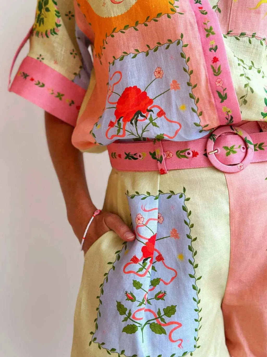 Printed Short Sleeve Shirt and Shorts Set a4800fa33bb6428facf9e414be154f6f-Max-Origin