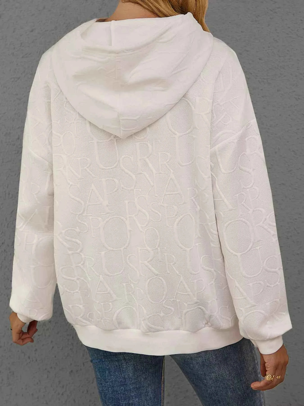 Full Size Embossed Lettering Casual Hoodie Plus Size a498c44fbf61459da47cba44c222d03e-Max-Origin