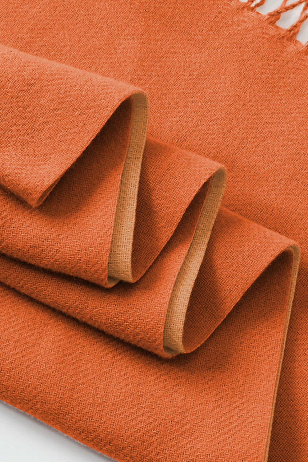 Russet Orange Cotton Tassel Scarf a4a7fd379d635eae
