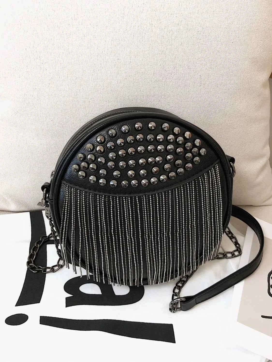 Fringe Studded PU Leather Bag a4bbac3a-7395-4e9d-8965-fc3f4f2928b3-Max-Origin
