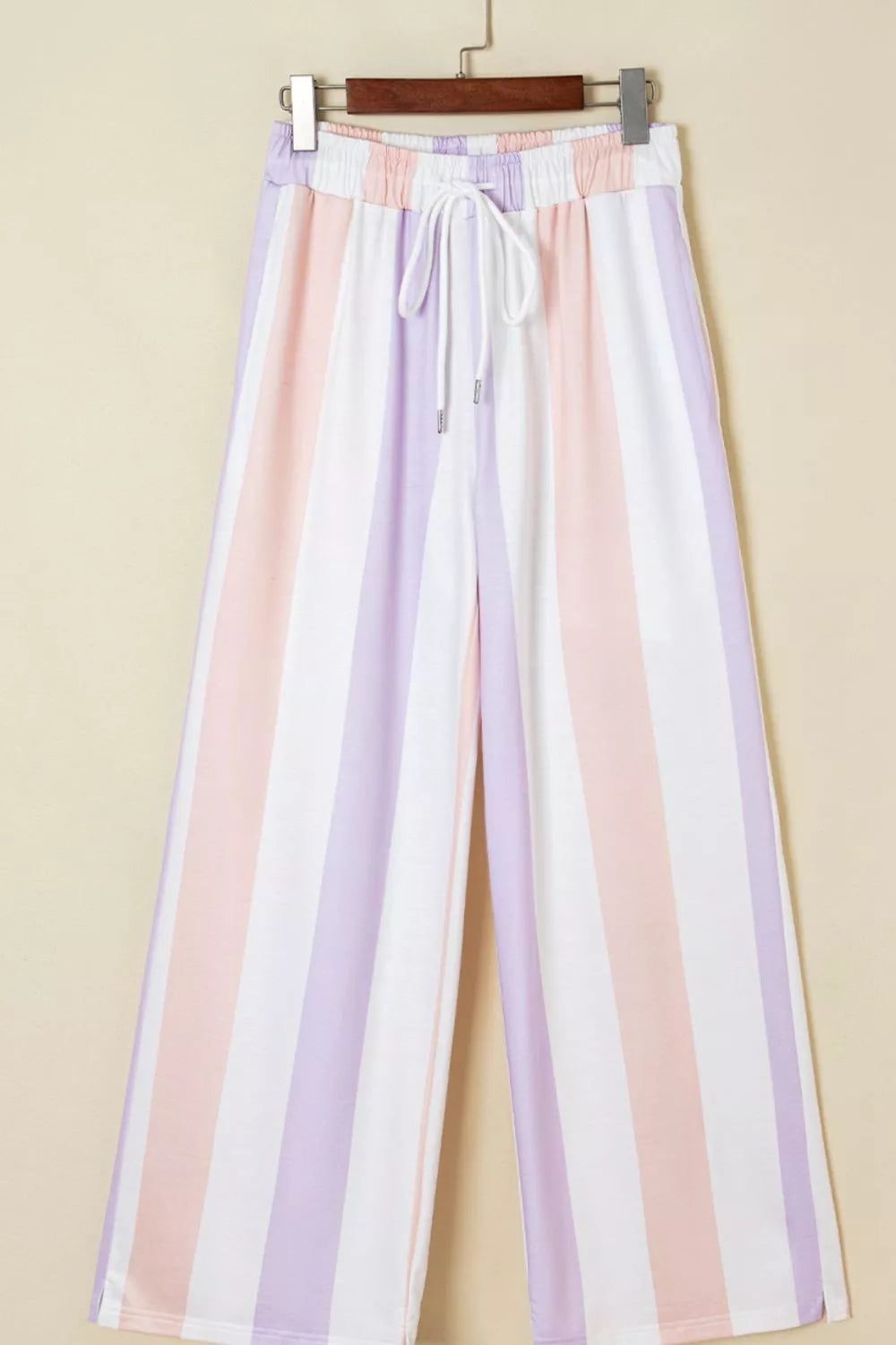 Stripe Multicolored Print Drawstring Loose Pants with Side Pockets a4c1af6f-443a-412d-b5c5-7fd7dd063e1e-Max-Origin