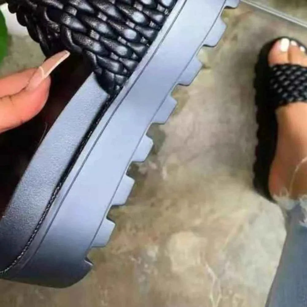 PU Leather Open Toe Platform Sandals a4d6dfe6-c8c1-4736-8a25-237131449341-Max