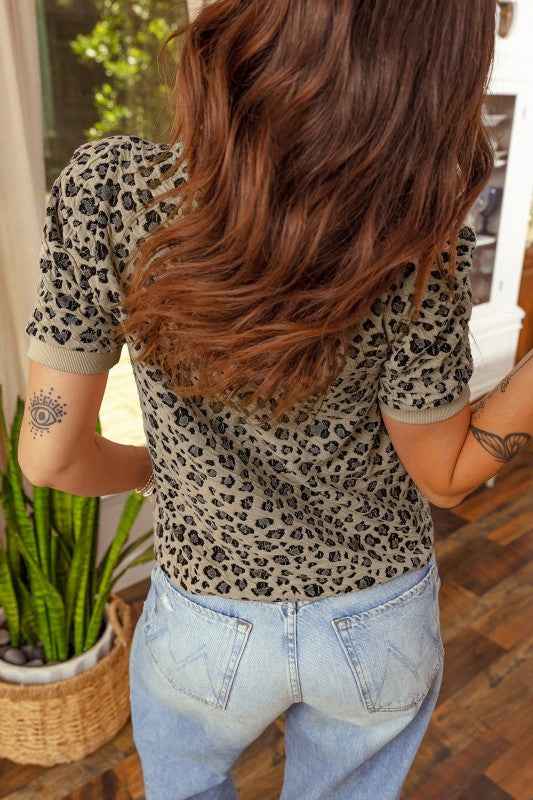 Zoya Print Short Sleeve Top a4db978d-af52-4ef2-863a-9dee5934a47b