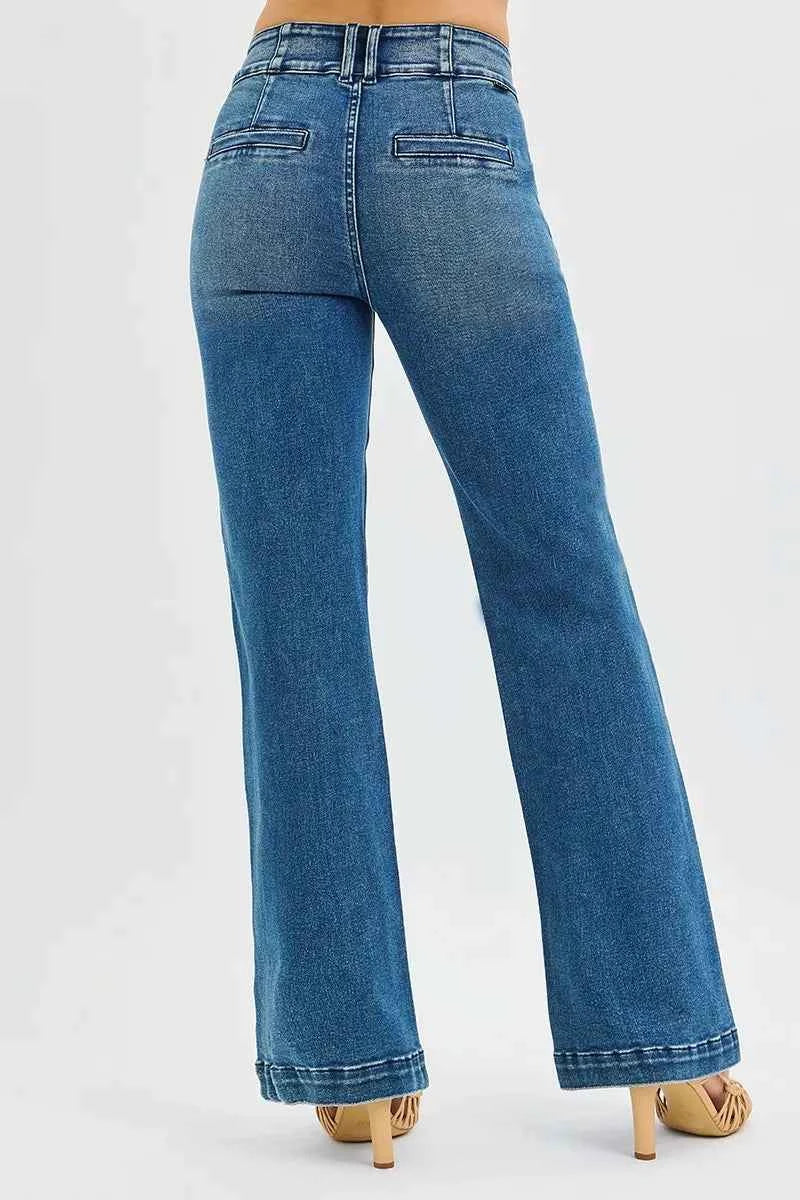 RISEN Full Size Tummy Control High Rise Bootcut Jeans with Double Button Waistband Plus Size a4fdb3b374484ff4a2d95c24531b1132-Max-Origin