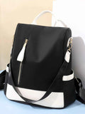 Color Block Convertible Backpack Bag Black One Size a5022a71-c447-4d36-91f6-cfa93cf7be2c-Max-Origin