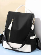 Color Block Convertible Backpack Bag Black One Size a5022a71-c447-4d36-91f6-cfa93cf7be2c-Max-Origin