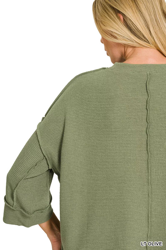Double Knit 3/4 Sleeve Top a50b2e0b-ef97-45eb-a754-e38c0d2cf300-Max-Origin