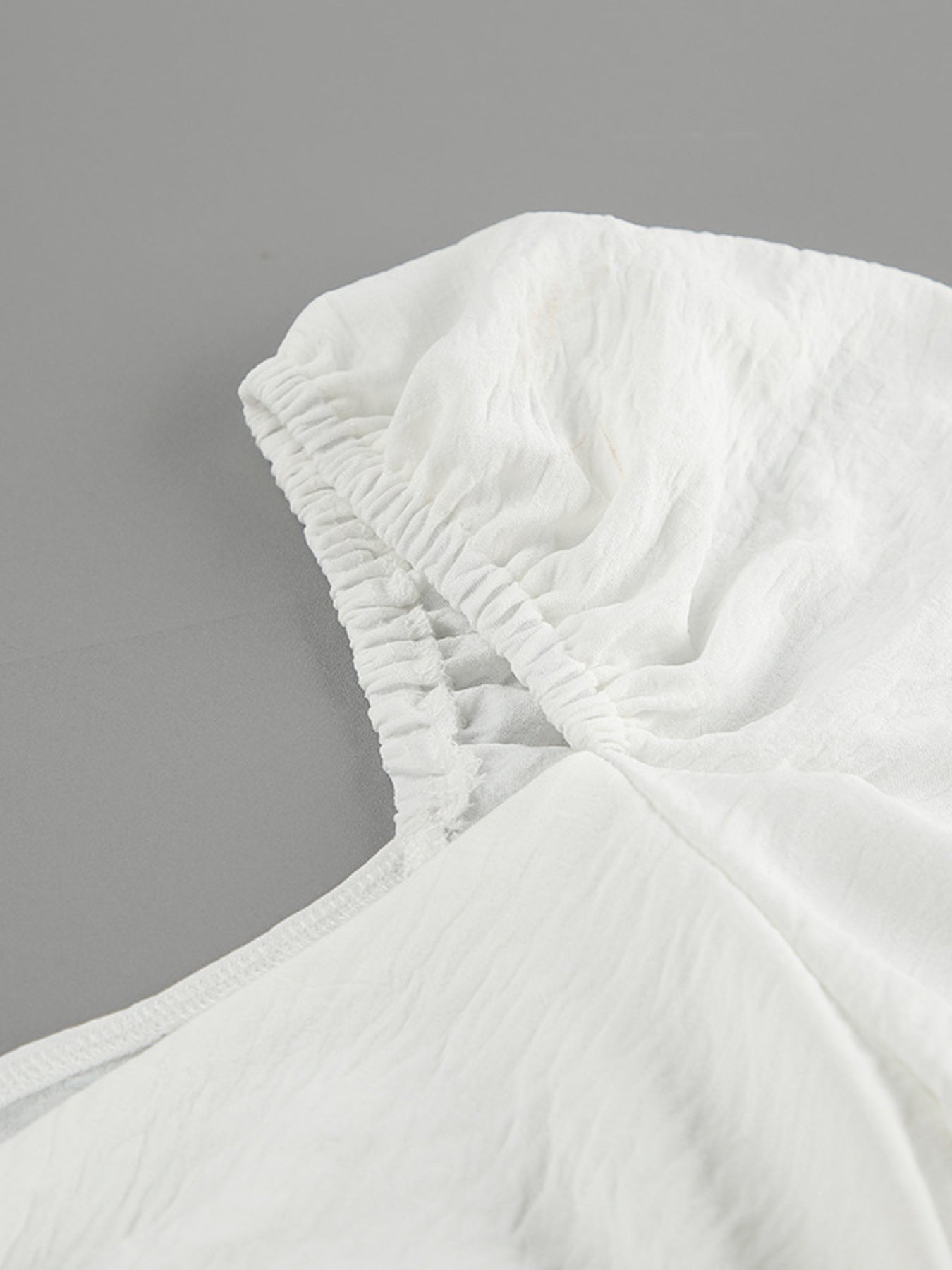 Twisted Front Puff Sleeve Midi Dress a51ffed13d9946aaade67a452abf9f73-Max