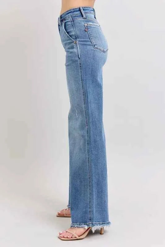 Judy Blue Full Size Raw Hem Wide Leg Jeans Plus Size a54c35be89ad4f6ea50ba534369a2f8f-Max-Origin