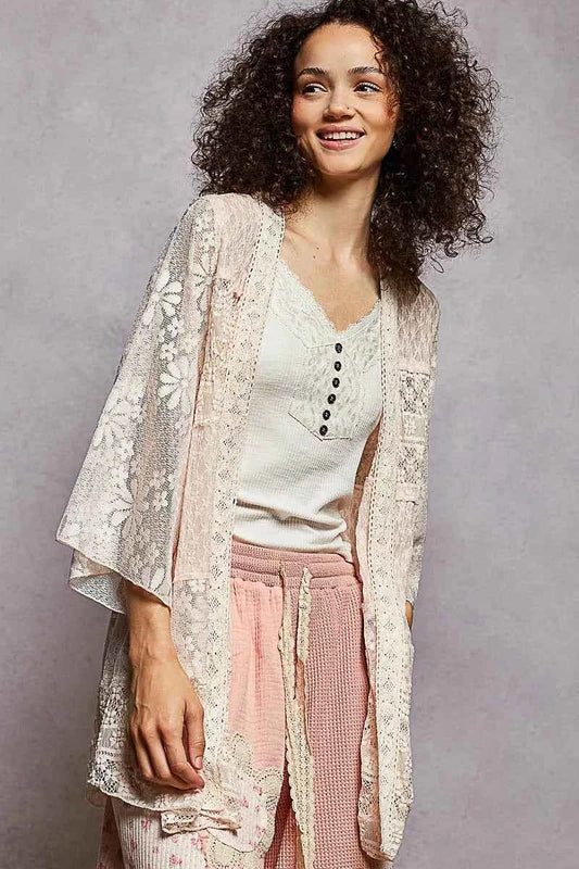 Lace Floral Open Front Cardigan with Trim Detail a55921e8-12d7-45d1-b44c-781001db1391-Max-Origin