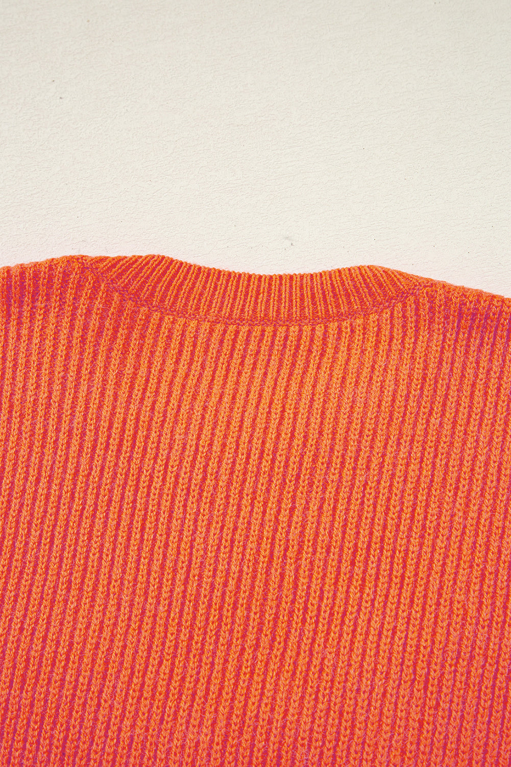 Vitality Orange Thankful for my queens Ribbed Knit Drop Shoulder Graphic Sweater a56f252d67fc3f71