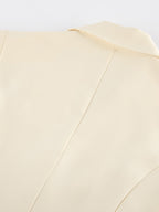 One Button Blazer & Wide Leg Pants Set a5a90bc473b046ed98bcc01133272743-Max