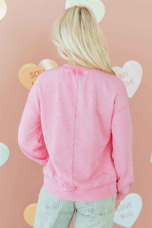 Valentine Solid Mineral Wash Crewneck Sweatshirt a5c156f7-f2de-4fa5-a575-befddb281b59