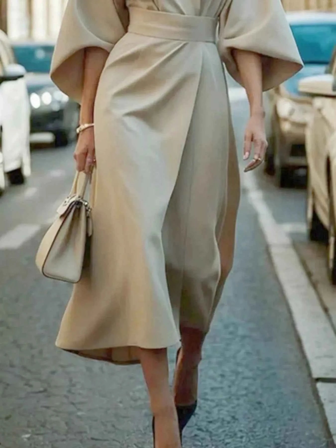 Round Neck 3/4 Sleeve Dress a5cdff88-1f6d-418b-bc23-5c77b256abb7-Max-Origin