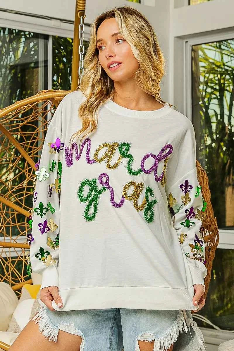 BiBi Fleur De Lis Sleeve Mardi Gras Pullover a5ef7375c4ce4cd281037857b790957f-Max-Origin