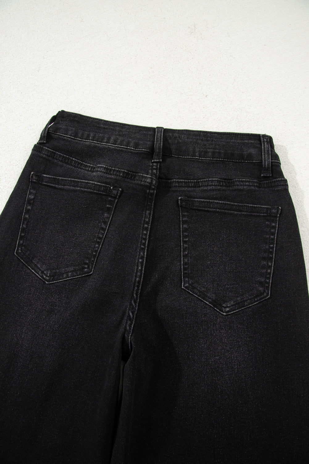 Gray Raw Hem Straight Leg Loose High Waist Jeans a60f2b4ee147f4eb
