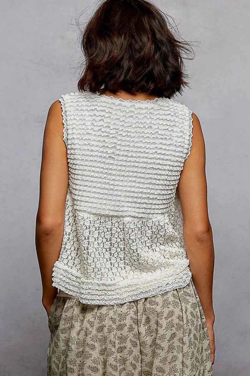 POL Textured Lace Cropped Tank with Trim Detail a628aeac-69fb-44d4-bbca-e4fa20722efe-Max-Origin