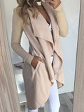 Full Size Lapel Collar Long Sleeve Coat Plus Size Beige a631fdf9f1604f5c9b80e177bbcd4f72-Max-Origin