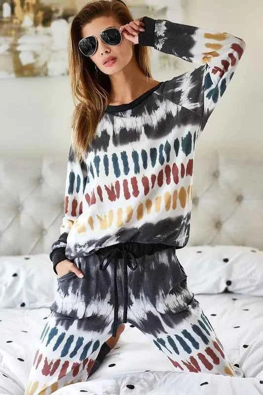 BiBi Tie Dye Print French Terry Top a63a6bbd9b934810a391768cef4ed2a4-Max-Origin