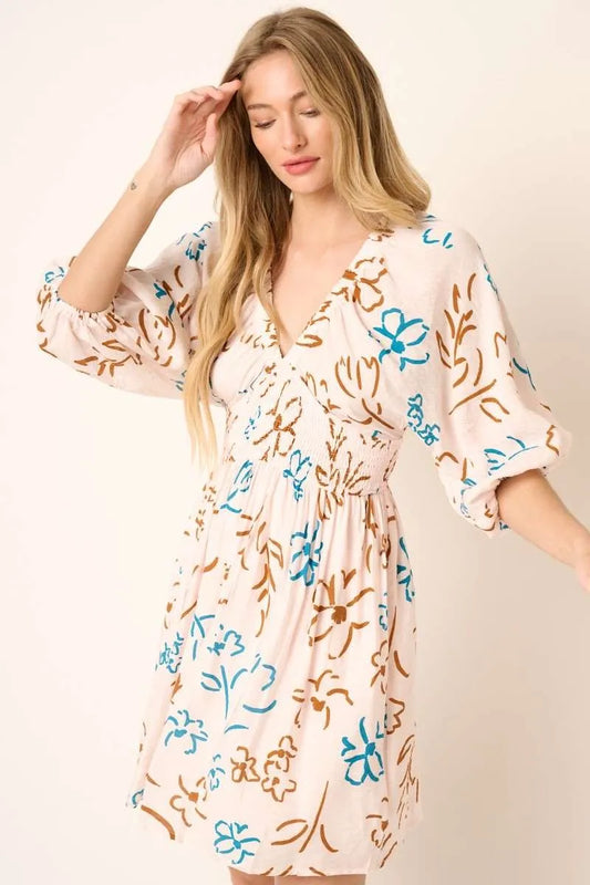 Mittoshop Flower Print Mocked Waist Mini Dress a68c6fcffd80465ab101f4849d6f28d5-Max-Origin