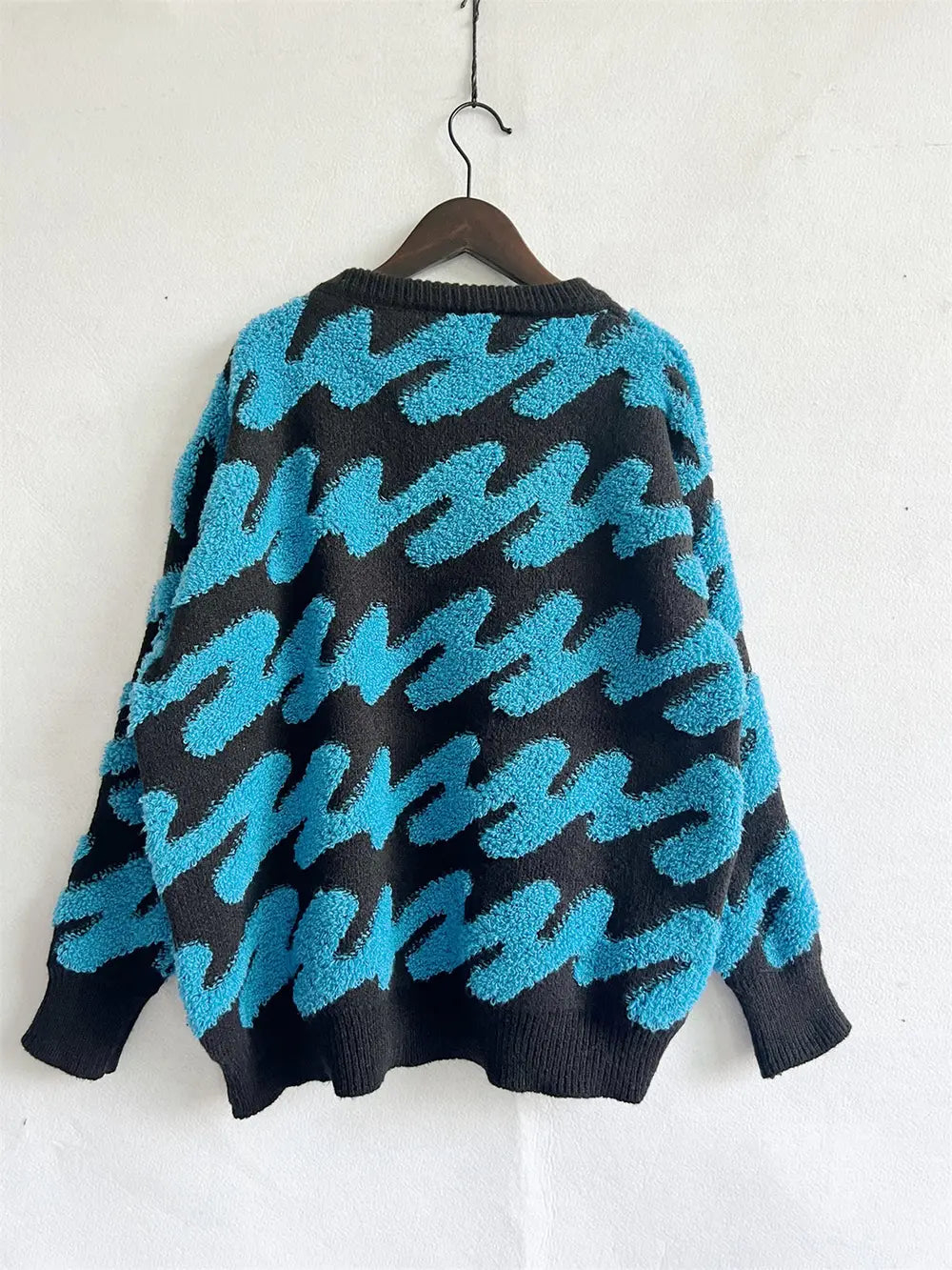 Ribbed Striped Dropped Shoulder Sweater a6907c97256b44adb8da6edbd422ea5c-Max