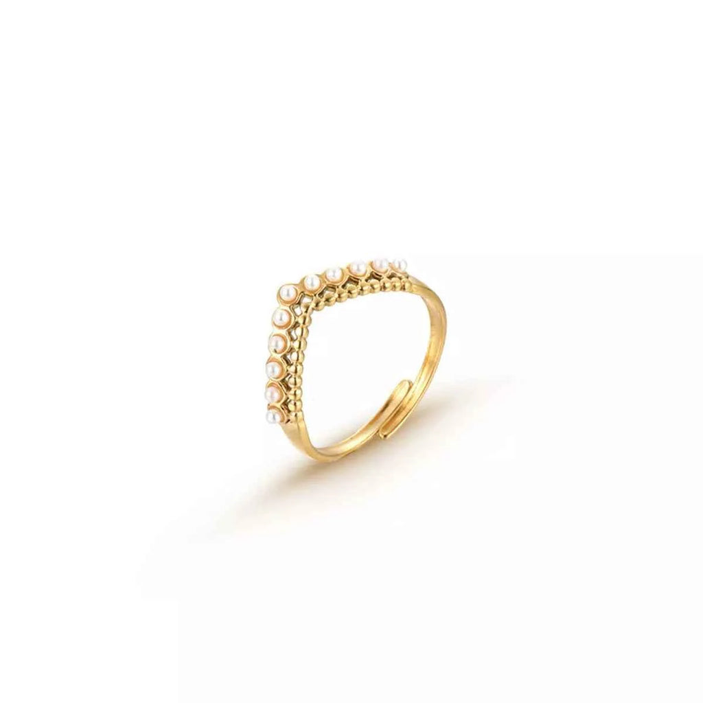 Pearl Embellished Adjustable Ring a6c32c13-ec61-4f76-8ded-327395ac2759-Max-Origin