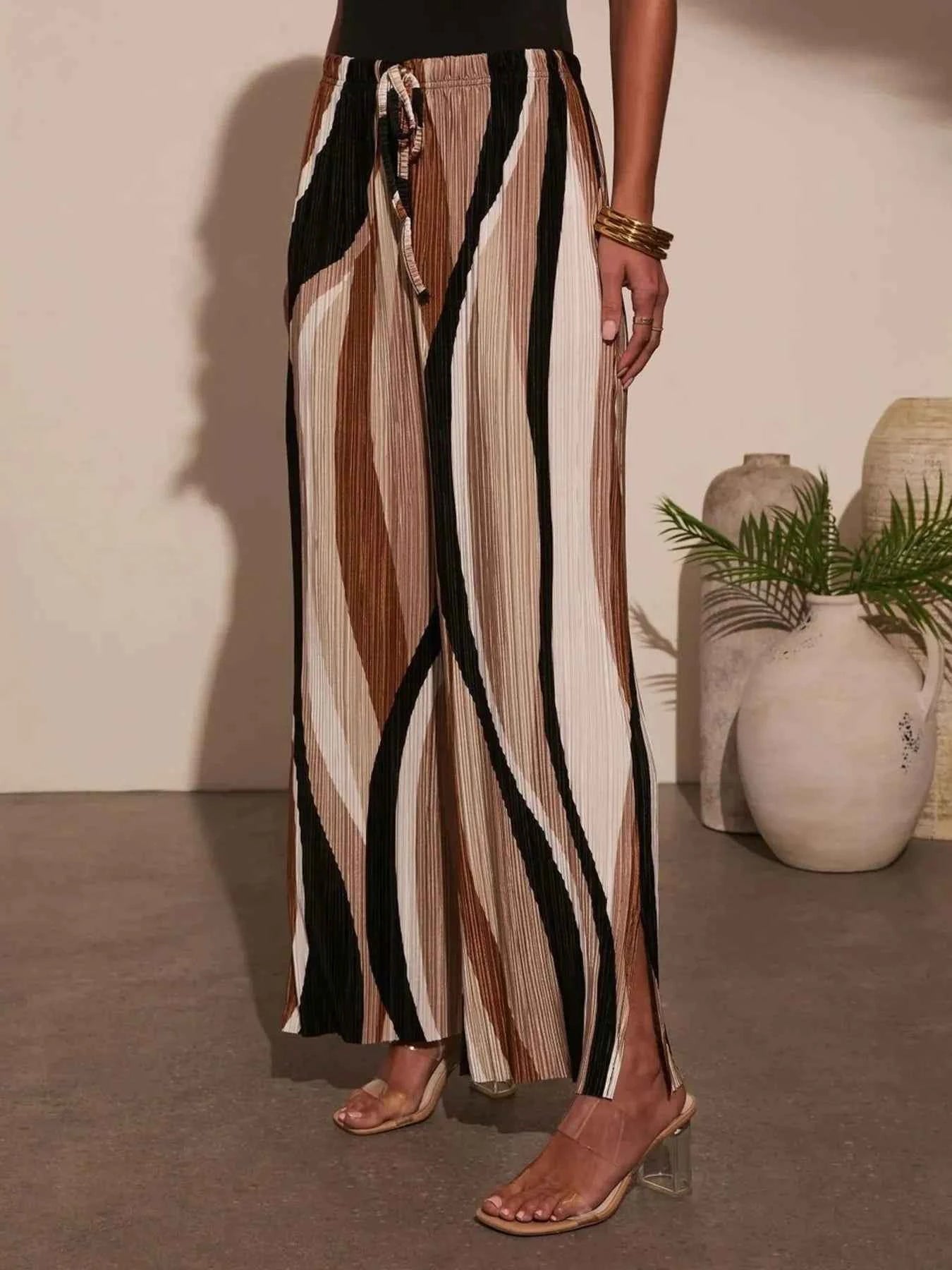 Drawstring Contrast Wide Leg Pants a6d77345f555451ea1894e923539c58c-Max-Origin