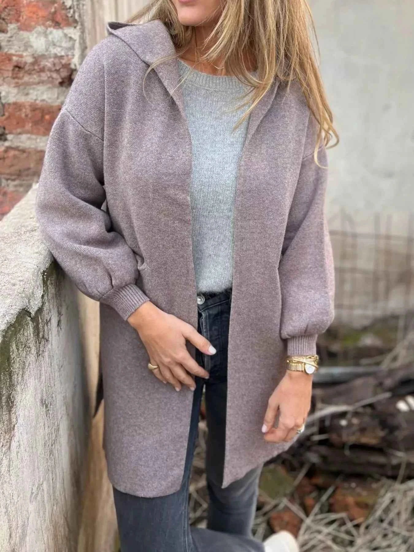 Full Size Open Front Drop Shoulder Hooded Cardigan Plus Size a6f90721-895c-498a-9794-1d20c6b87ab2-Max-Origin