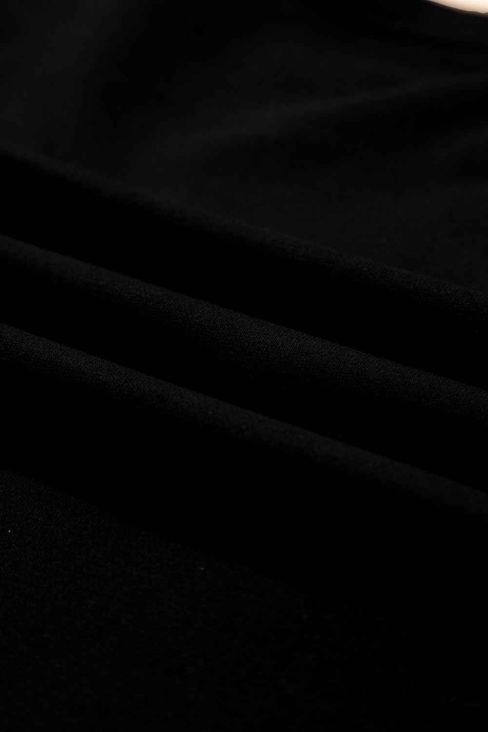 Black CLASSY UNTIL KICKOFF Plush Letter Patched Loose Sweatshirt a6fa9b311fad4b08