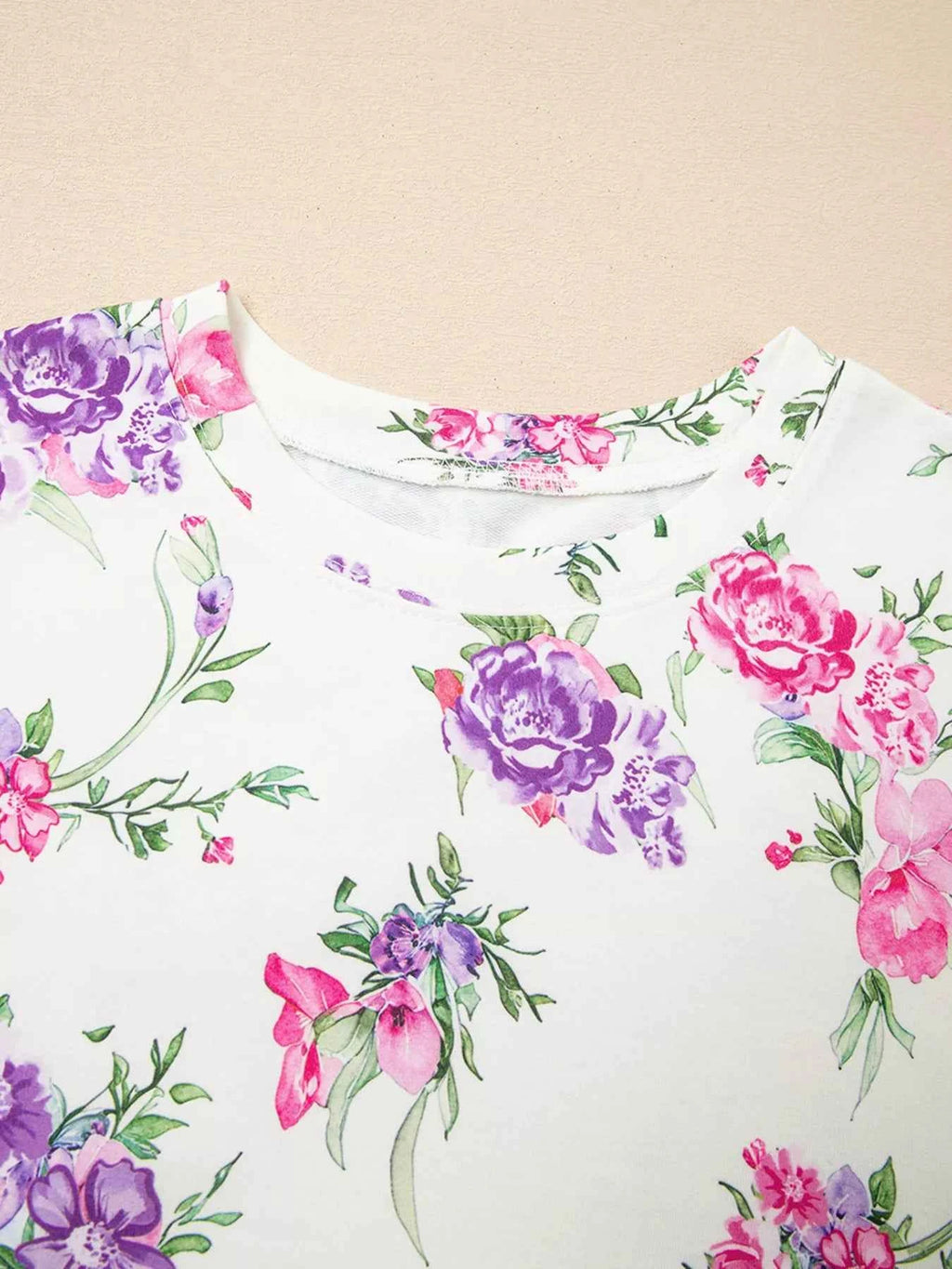Floral Print Round Neck Top and Drawstring Pants Lounge Set a7276a4b92ef4fe58661e2a810982ee5-Max-Origin