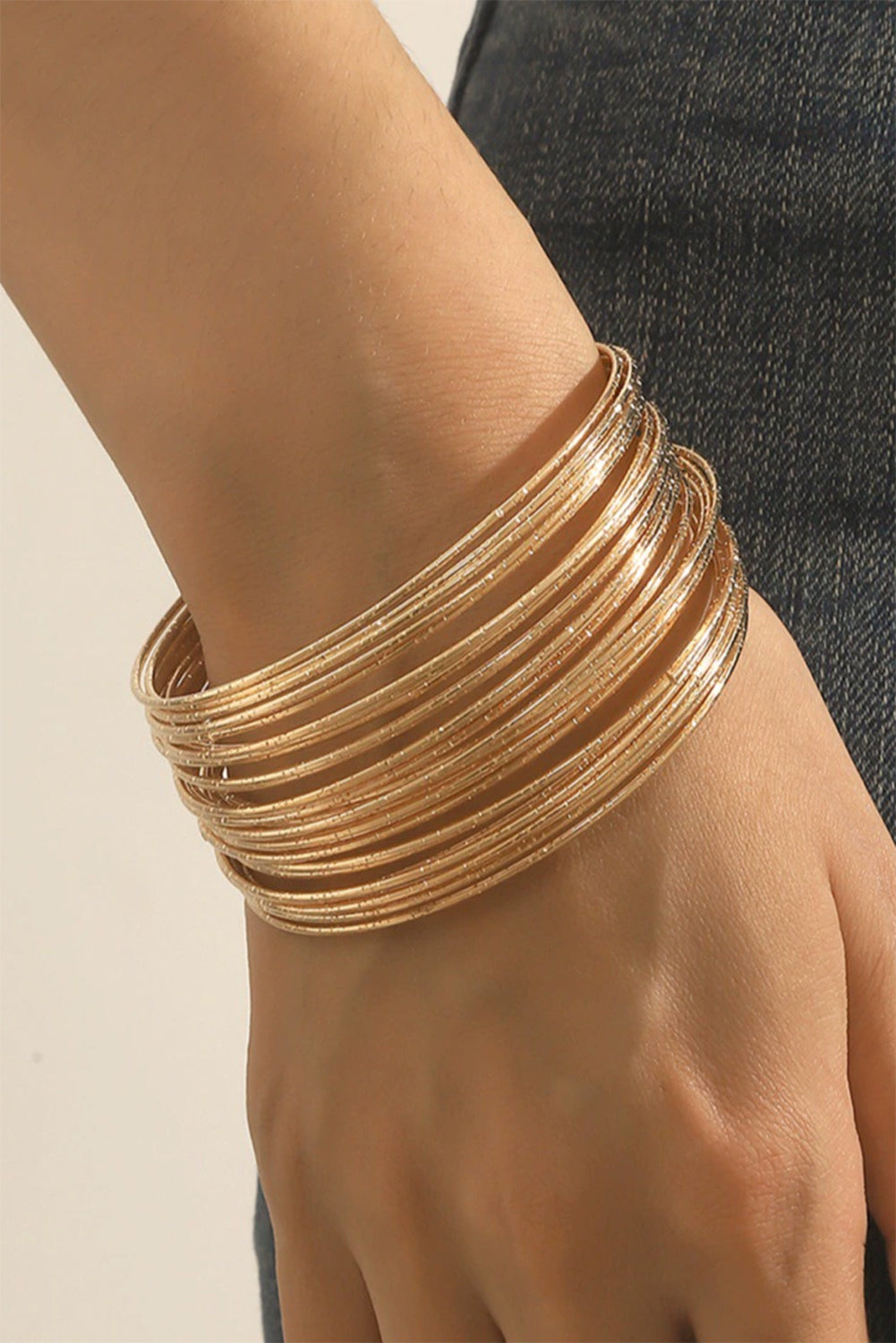 Gold Boho Alloy Bracelet Set Gold ONE SIZE Alloy a7354a537e6b1382