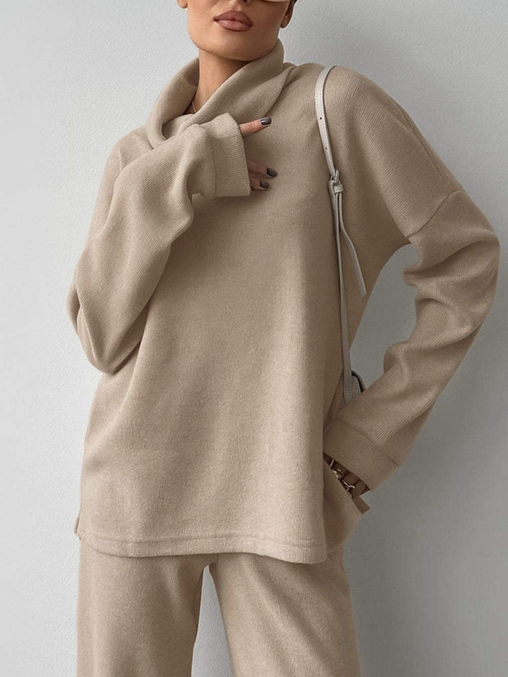 Turtleneck Long Sleeve Top and Pants Set a74df246-c997-4af8-a984-1724ab852e9e-Max