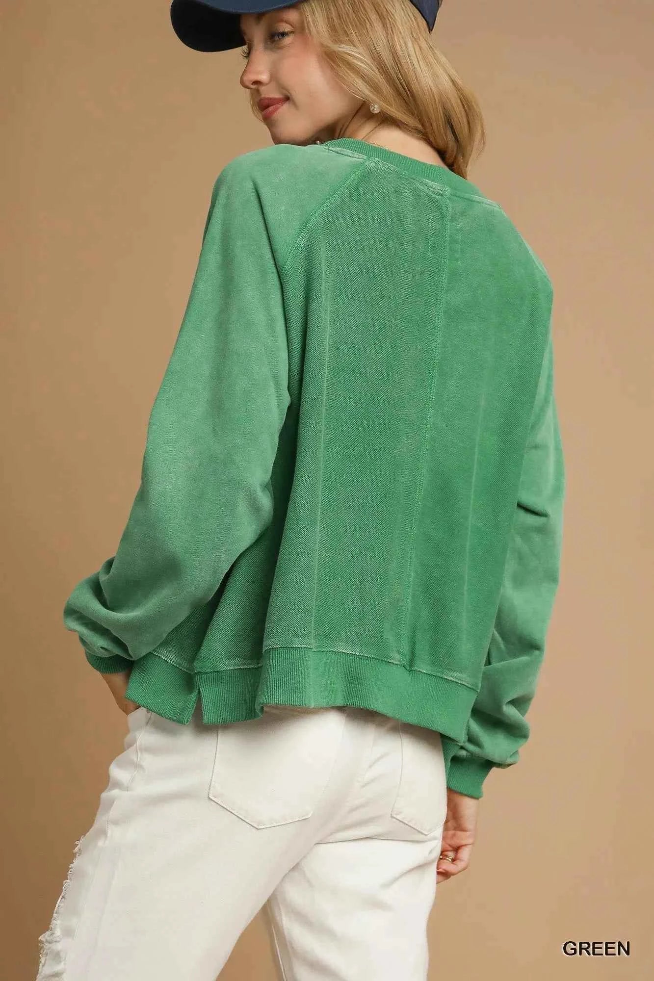 Umgee Mineral Wash French Terry Sweatshirt a75aba99-872b-4dd7-8bd1-605e6ed55025-Max-Origin