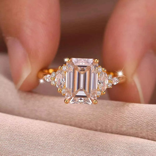 3 Carat Moissanite 925 Sterling Silver Rectangle Ring Gold a763ab66-3f69-40c0-9218-7a8038750b0c-Max-Origin