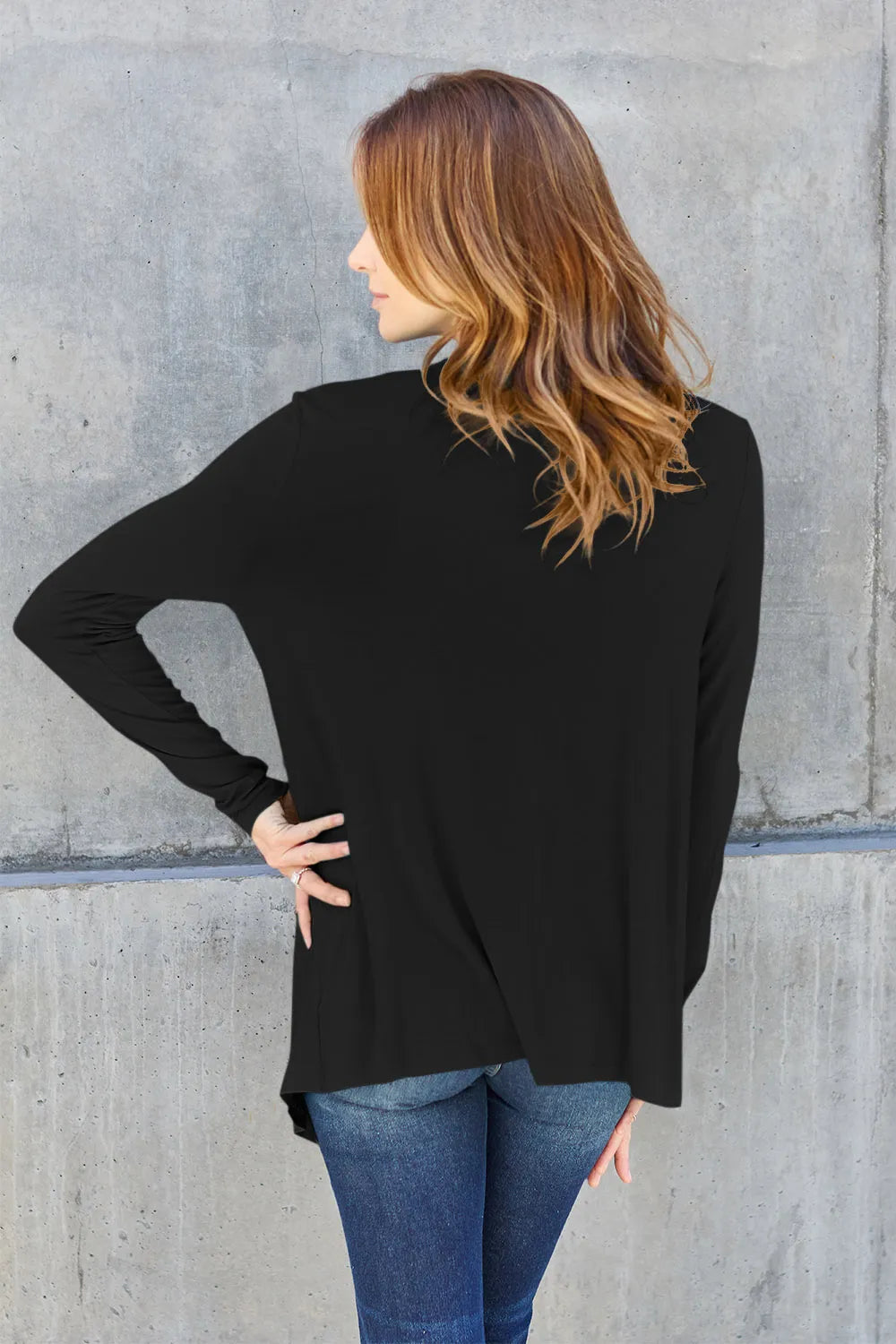 Basic Bae Full Size Open Front Long Sleeve Cardigan a7820ceb-9ede-4352-8a84-12afe4a787f8-Max