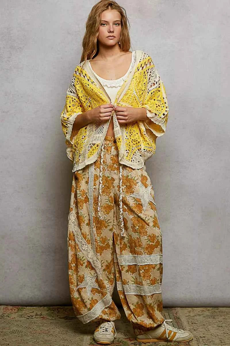POL Open Front Crochet Cardigan with Scalloped Edge a793ee60-7efd-4713-91d5-8c51502a60e9-Max-Origin