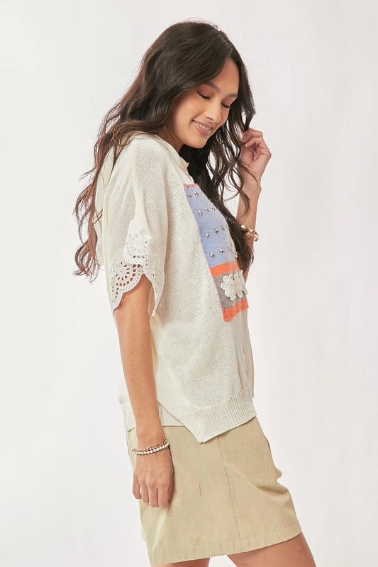 American Flag Loose Fit Lace Sleeve Hoodie Top a79edc2e86ba43ef90771c3cc8c802ea-Max-Origin