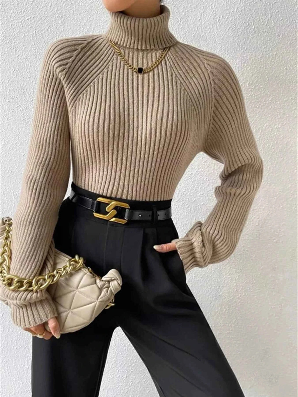 Ribbed Knit Turtleneck Sweater a7a9bda21051433eb942be2678bd8159-Max-Origin