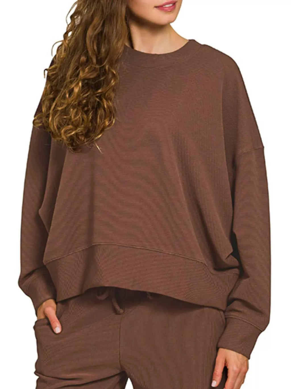 Zenana Ribbed Round Neck Pullover and Drawstring Pants Set a7ab0cef-3a0c-4022-adc3-b966d607dfb8-Max-Origin