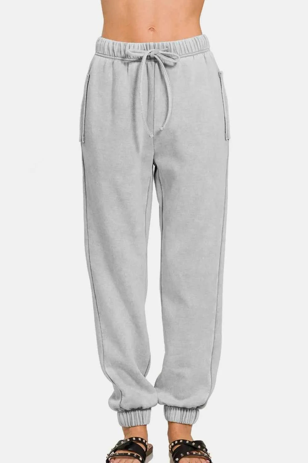 Zenana Full Size Acid Wash Fleece Drawstring Sweatpants with Pockets a7ba78a5-b86c-48c5-879b-5b1604c136e6-Max
