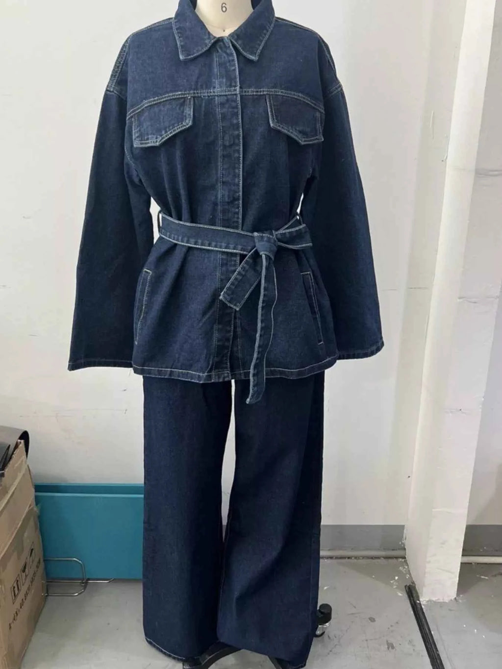 Button Up Long Sleeve Top and Jeans Denim Set a7d61959-96e1-4114-bb43-4f9b863e7d08-Max-Origin