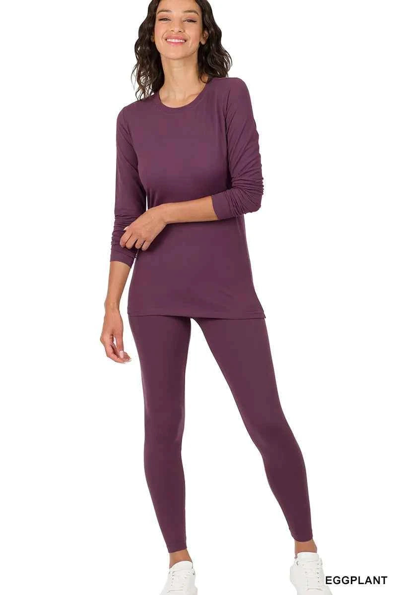 Zenana Microfiber Round Neck Top and Leggings Set a7ed507c6ea04a36849f2a7edddd84e7-Max-Origin