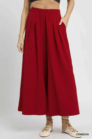 Elastic Waist Wide Leg Pants CRIMSON a7f1f229-faec-4b51-bd80-eaecb5169d9e-Max-Origin